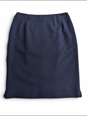 Marie Saint Pierre Tailored Navy Pencil Skirt Size 4